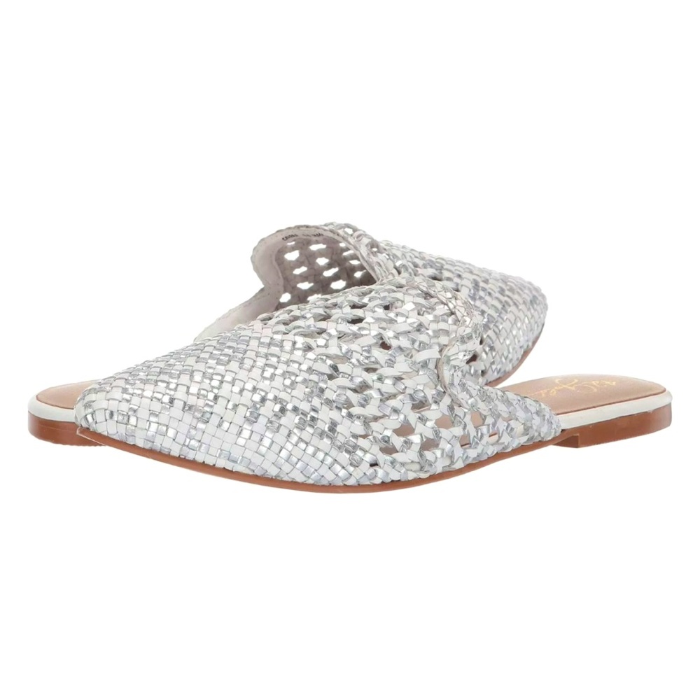 New with Box 42 Gold Leather Mules size 7